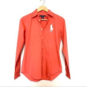 Ralph Lauren Slim Fit Button Down- Size 6